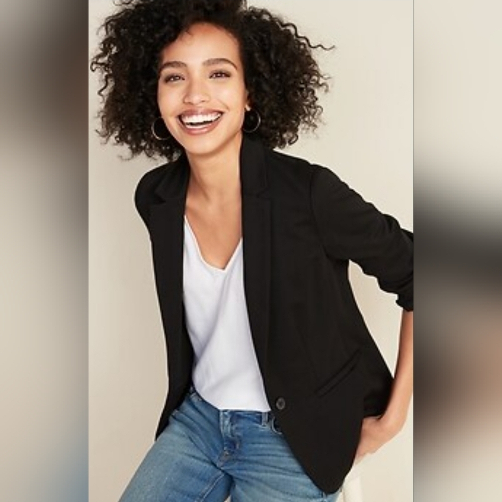 Old Navy Black Blazer Lg